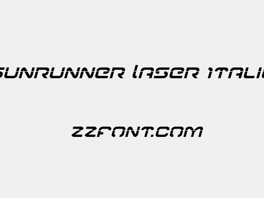 Gunrunner Laser Italic