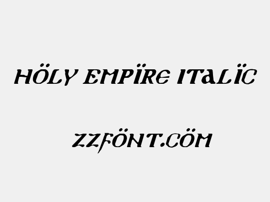 Holy Empire Italic