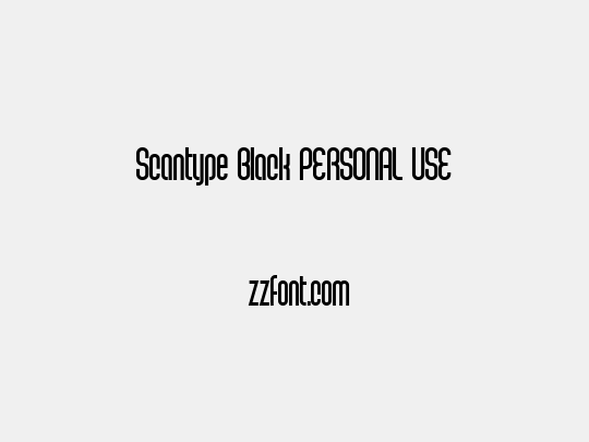 Scantype Black PERSONAL USE