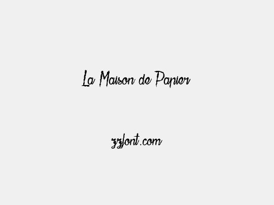 La Maison de Papier