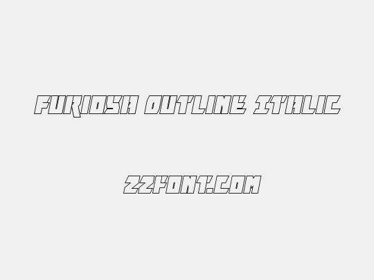 Furiosa Outline Italic