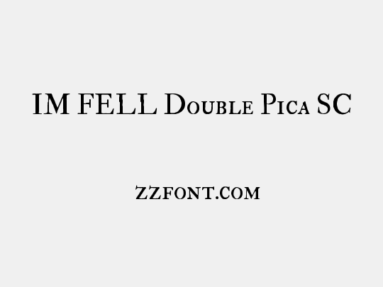 IM FELL Double Pica SC
