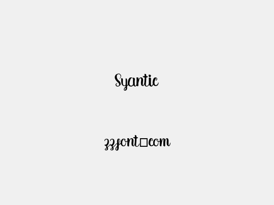 Syantic