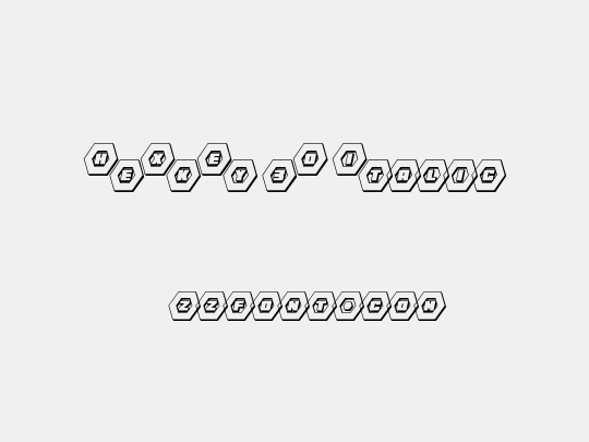 HeXkEy 3D Italic