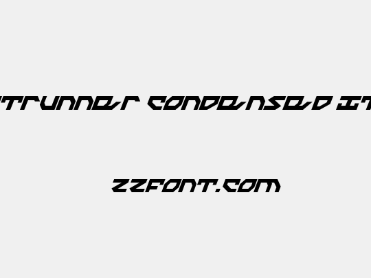 Nightrunner Condensed Italic