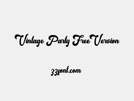 Vintage Party FreeVersion