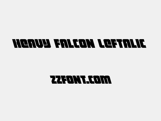 Heavy Falcon Leftalic