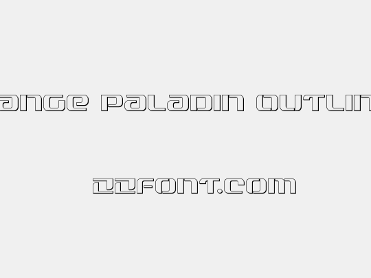 Range Paladin Outline