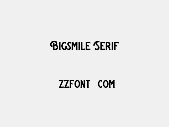 Bigsmile Serif