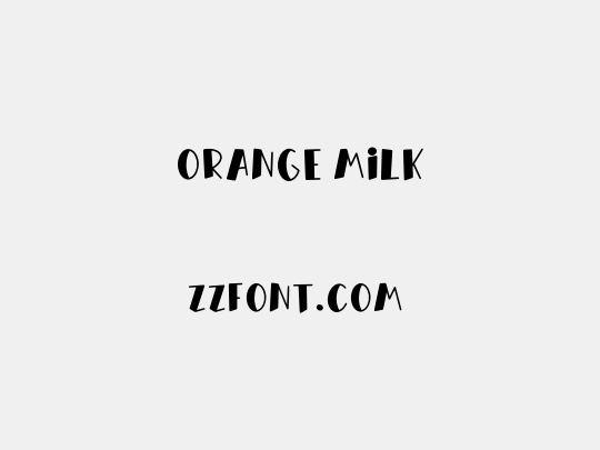Orange Milk
