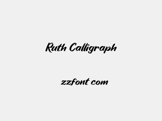 Ruth Calligraph