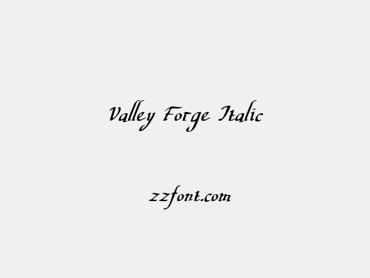 Valley Forge Italic