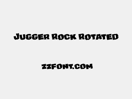 Jugger Rock Rotated