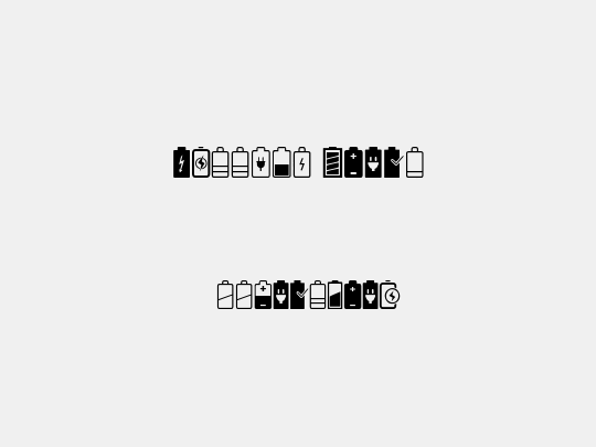 Battery Icons