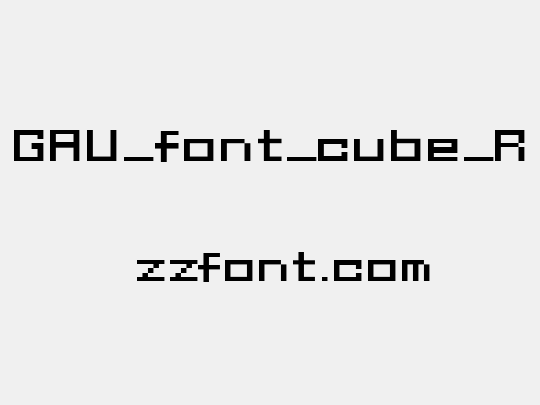 GAU_font_cube_R