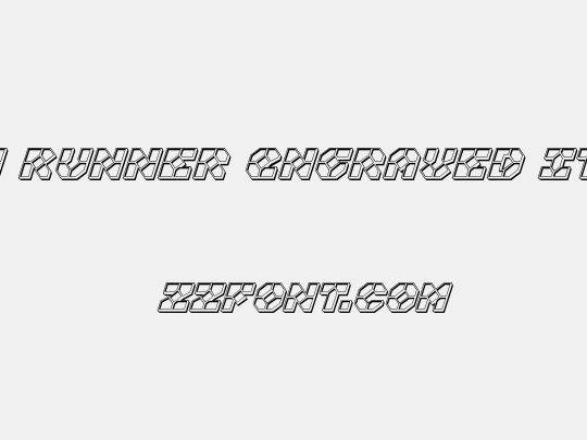 Zoom Runner Engraved Italic