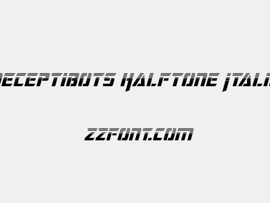 Deceptibots Halftone Italic