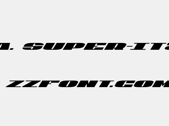 U.S.A. Super-Italic