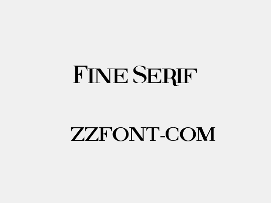 Fine Serif
