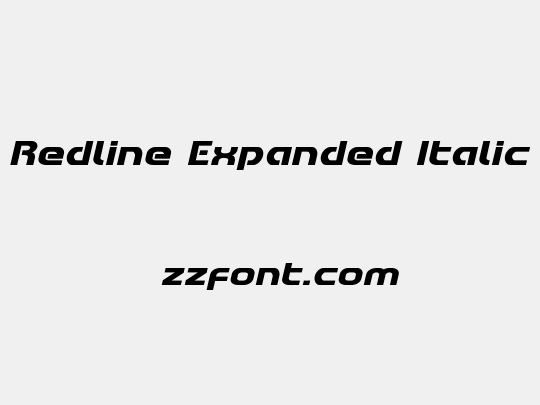 Redline Expanded Italic