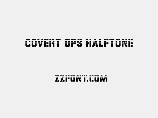 Covert Ops Halftone