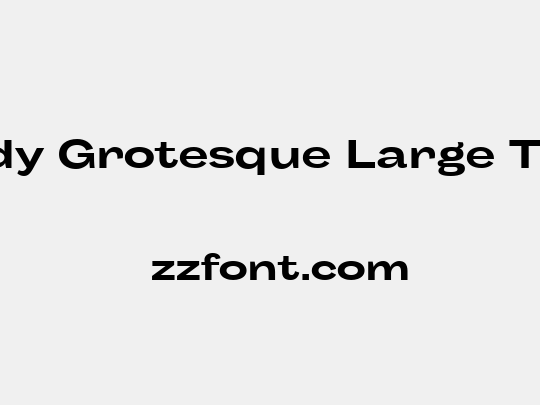 Body Grotesque Large Trial
