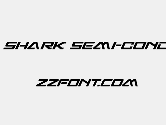 Sabre Shark Semi-Condensed