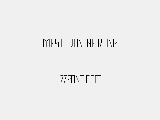 Mastodon Hairline