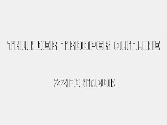 Thunder Trooper Outline