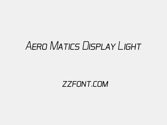 Aero Matics Display Light