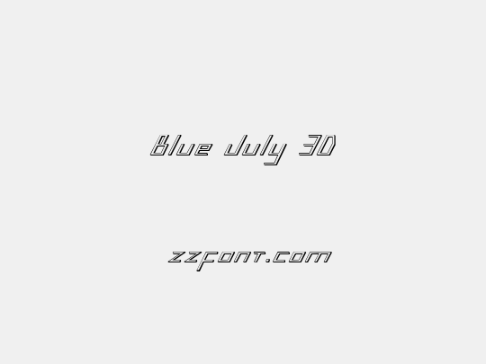 Blue July 3D