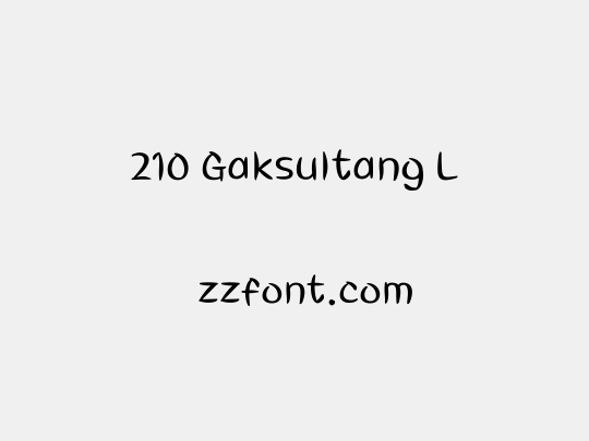 210 Gaksultang L