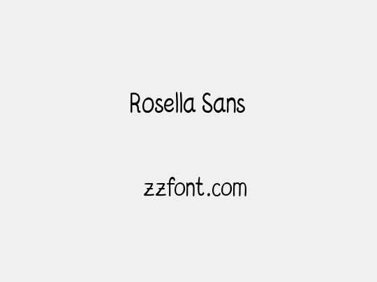 Rosella Sans