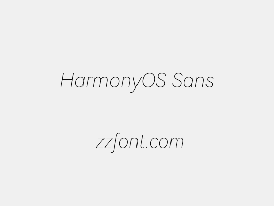 HarmonyOS Sans
