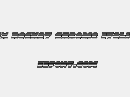 VX Rocket Chrome Italic
