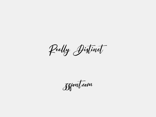 Really Distinct