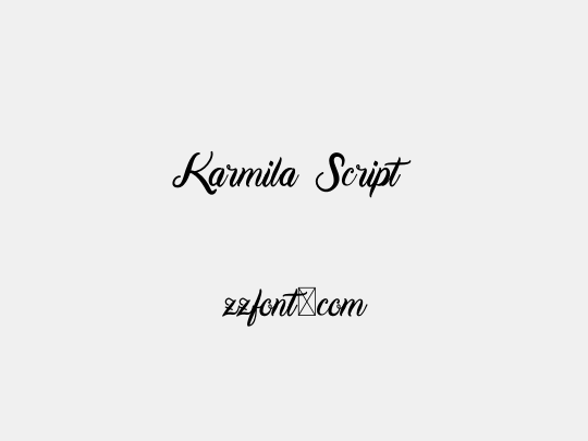 Karmila Script
