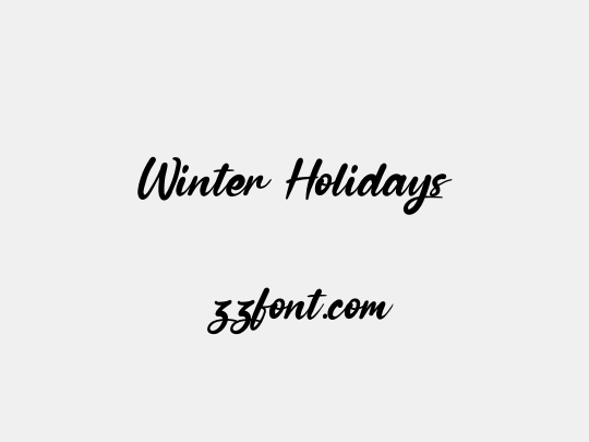 Winter Holidays