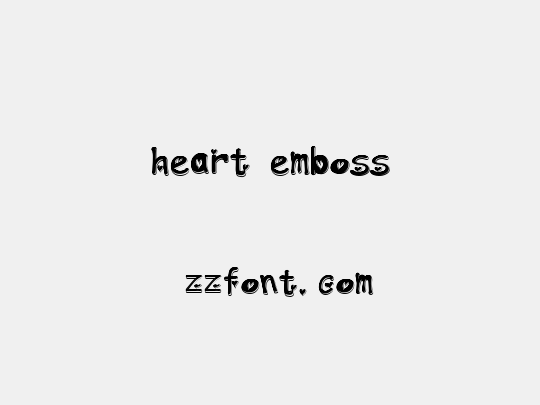 heart emboss