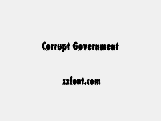 Corrupt Government