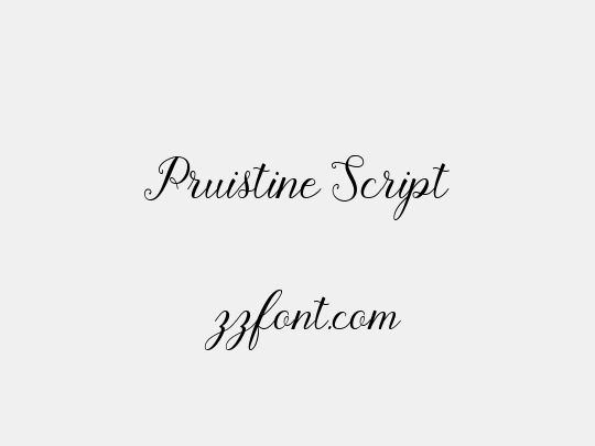 Pruistine Script