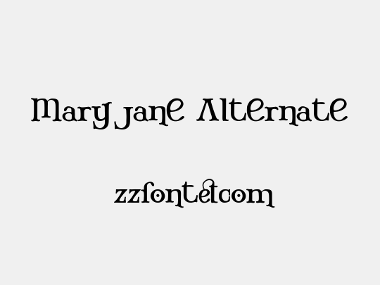 Mary Jane Alternate