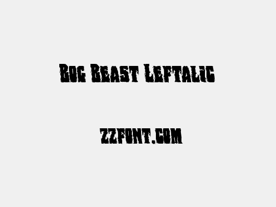 Bog Beast Leftalic