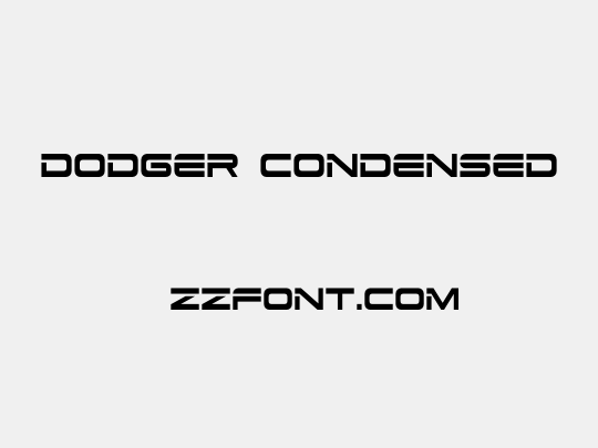 Dodger Condensed