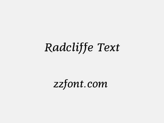 Radcliffe Text