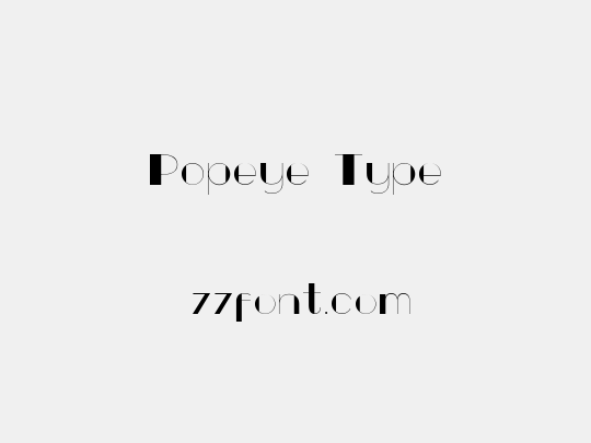 Popeye Type