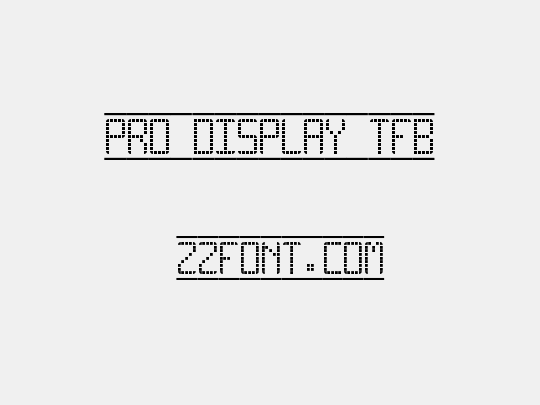 Pro Display tfb