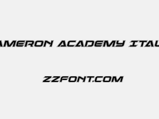 Dameron Academy Italic