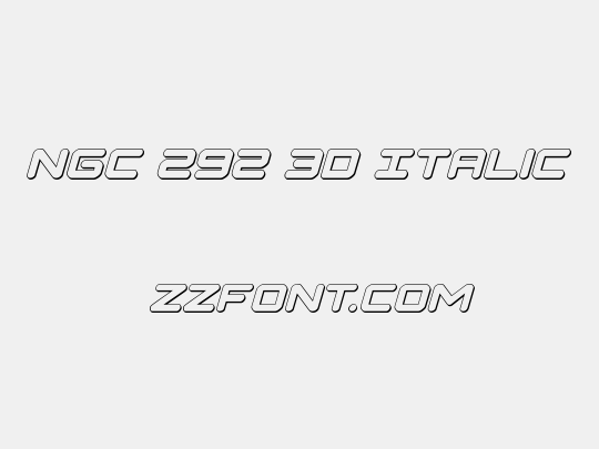 NGC 292 3D Italic