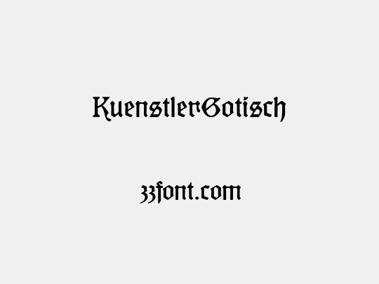 KuenstlerGotisch
